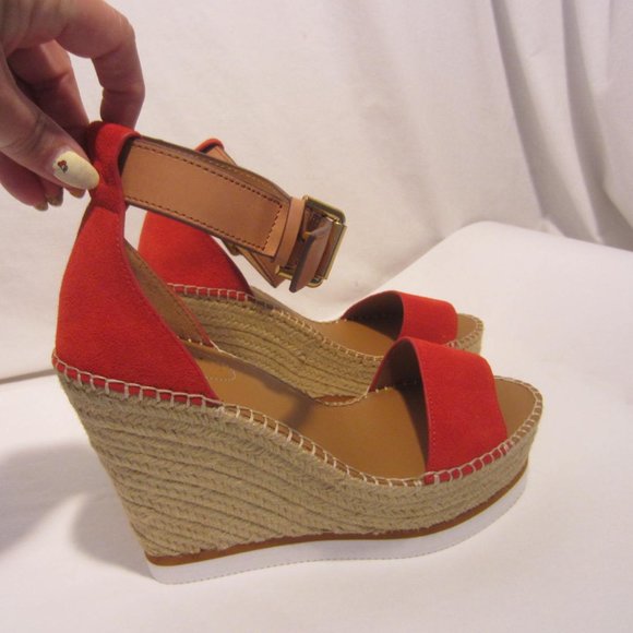 See By Chloe Shoes - SEE BY CHLOE red Village wedge shoes Size 39 NEW